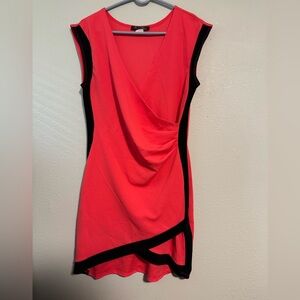 Norma Allen Coral and Black Dress Size XL